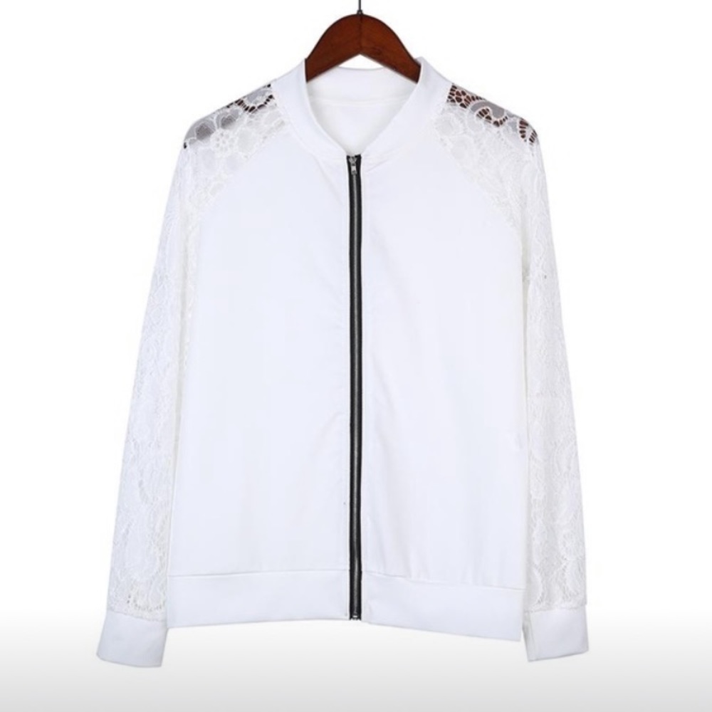 beste Women's Fashion Jacket Lace Patchw